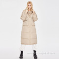 Winter New Women Stand Collar Long Down Coat